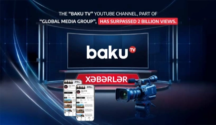 Baku TV YouTube Channel Surpasses 2 Billion Views