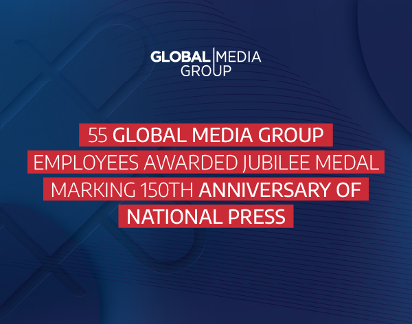 55 Global Media Group Employees Awarded Jubilee Medal Marking 150th Anniversary of National Press
